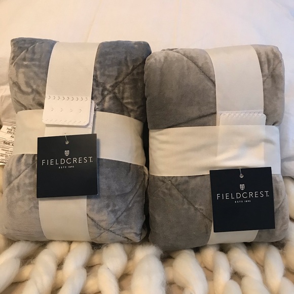 Threshold Bedding 2 Fieldcrest Velvet Euro Shams Poshmark